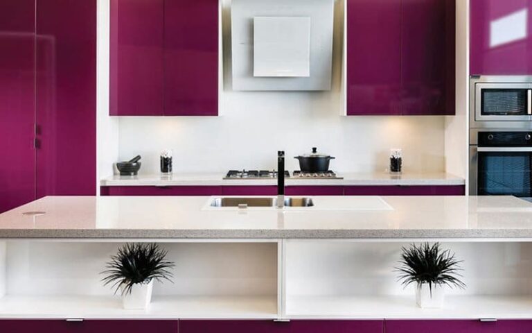 colourful purple kitchen inspiration