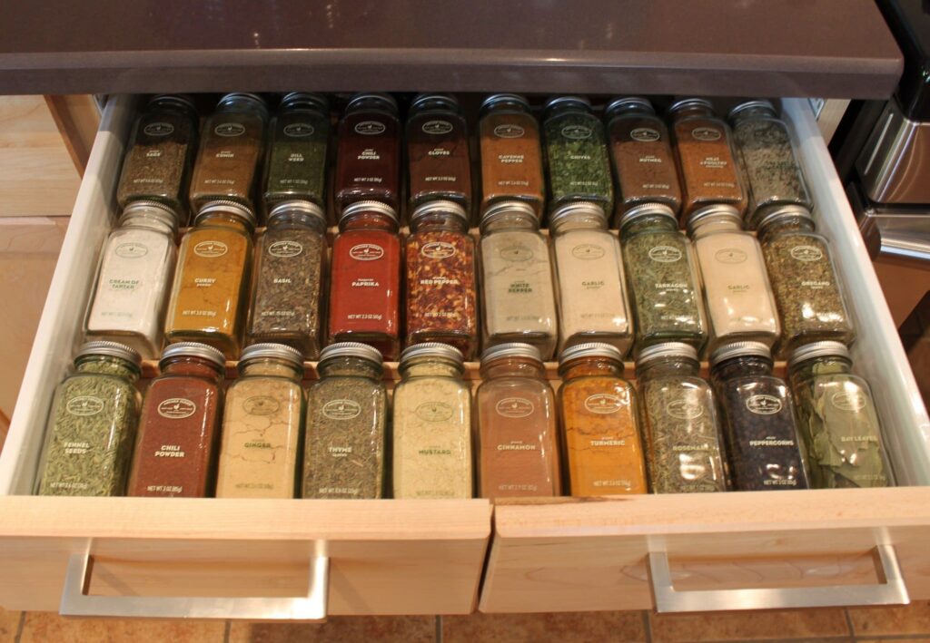 vertical spice racks