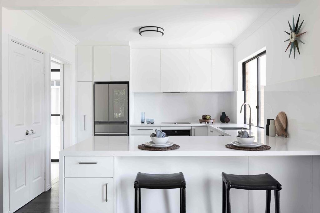 White kitchen revovation perth