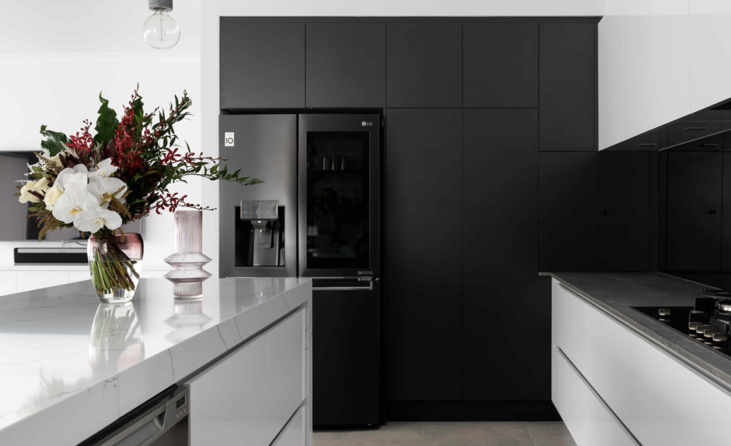 black kitchen revovation perth