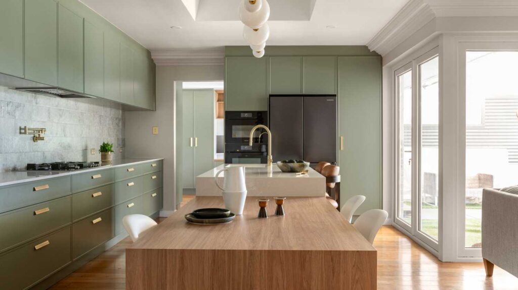 green kitchen