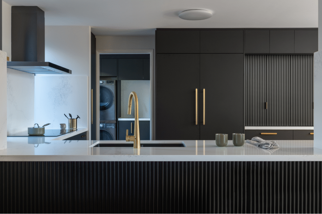 Plan a kitchen you'll love for years. All black kitchen.